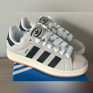 Adidas Women’s Campus 00s Shoes Cream and Black Sneakers